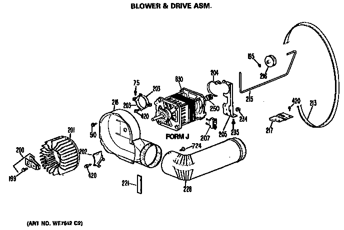 Blower and drive assembly