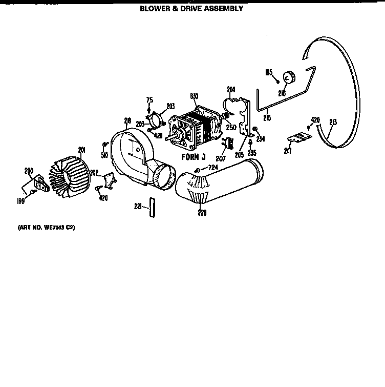 BLOWER AND DRIVE ASSEMBLY