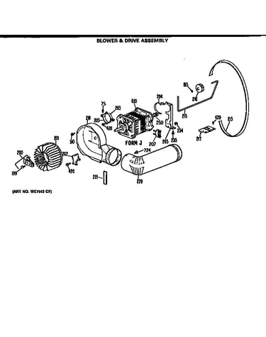 Blower and drive assembly