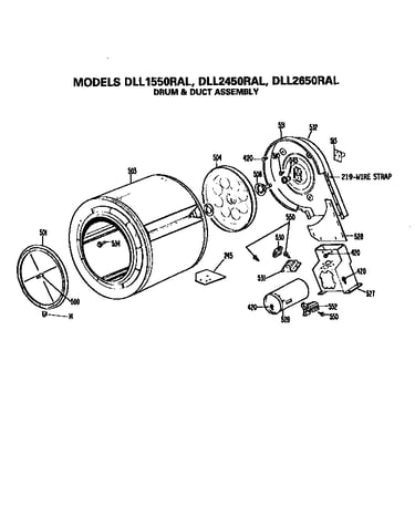 Drum and duct assembly