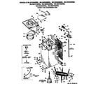 Hotpoint WLW3750RBL cabinet and suspension assembly diagram