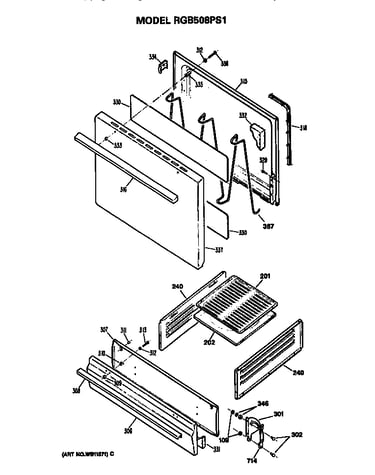Oven door
