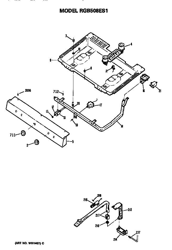 Burner section