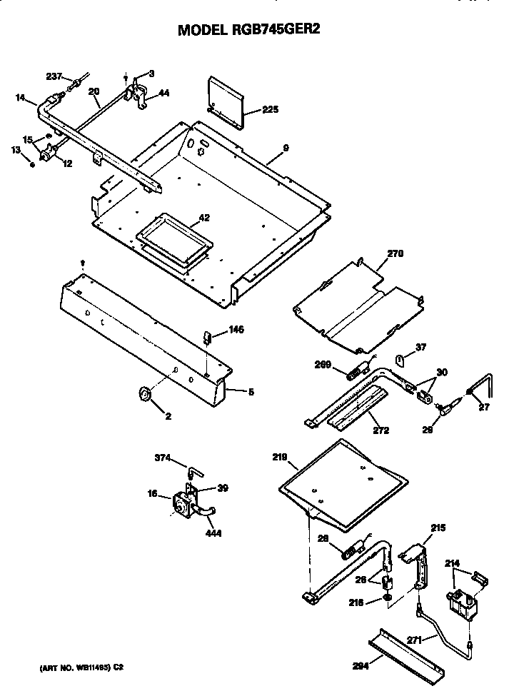Burner section