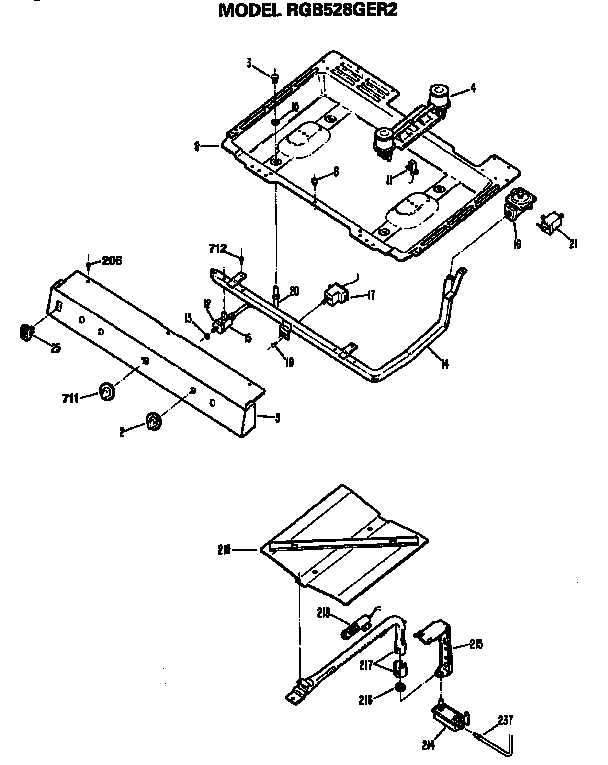 Burner section
