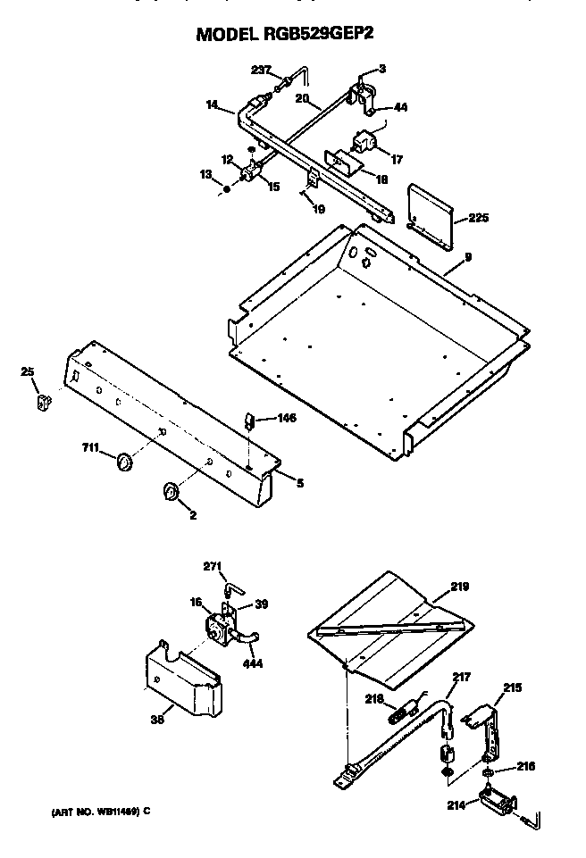 Burner section