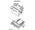 Hotpoint RGB524ER2 oven door diagram