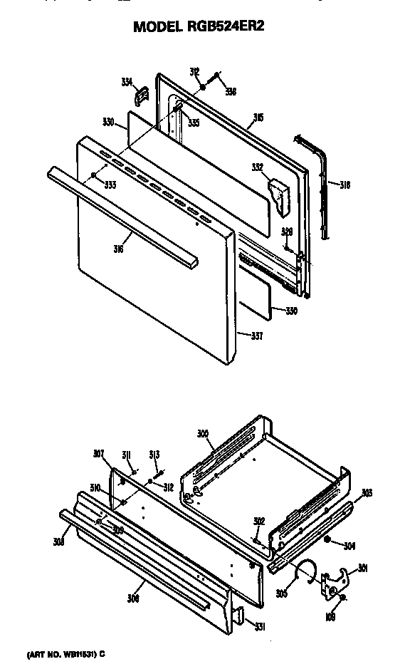 Oven door