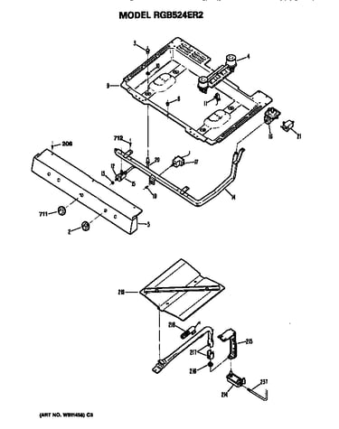 Burner section