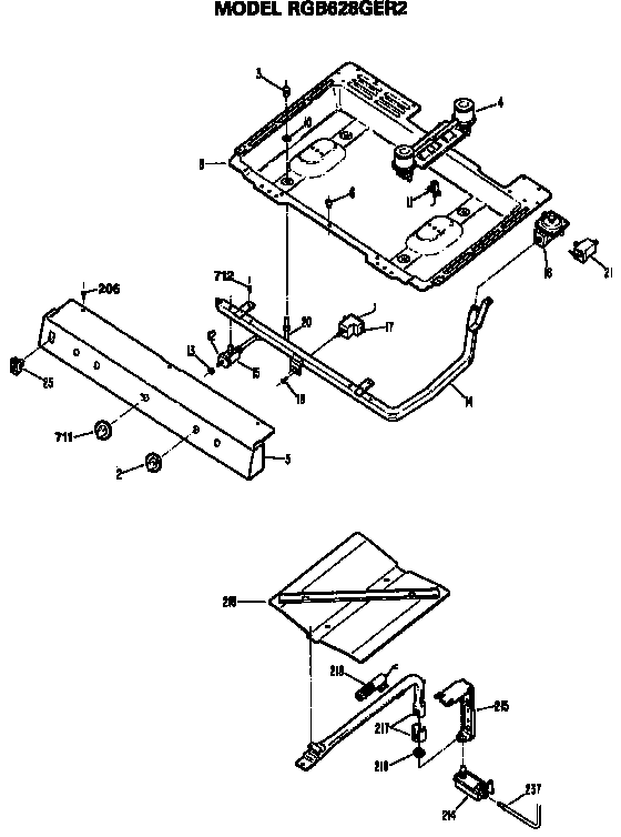 Burner section