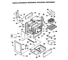 Hotpoint RB755GN5AD cabinet parts diagram