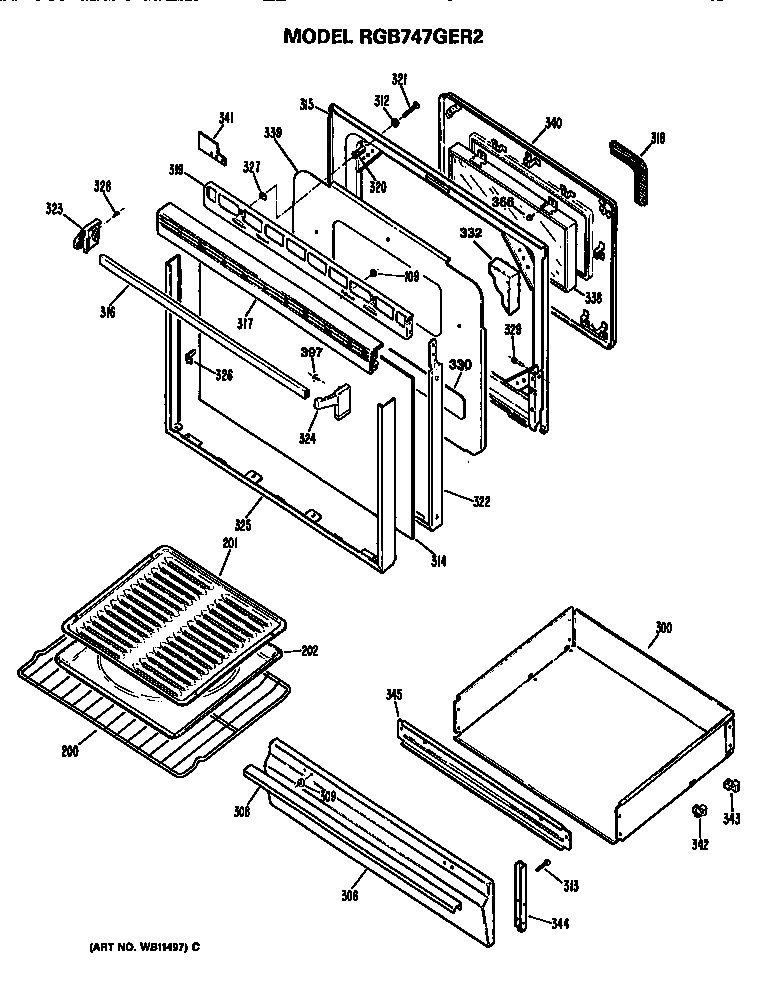 Oven door