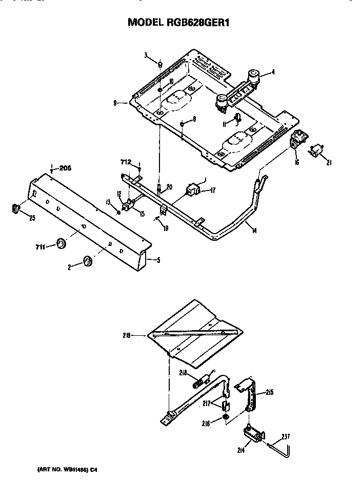 Burner section