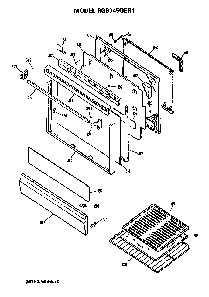 OVEN DOOR