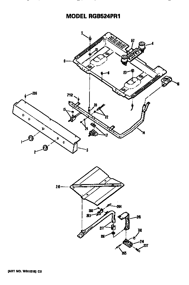 Burner section