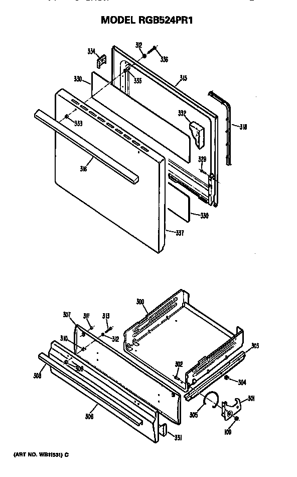 Oven door
