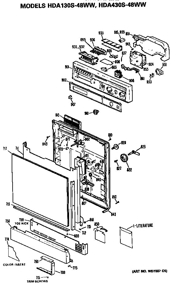 Control/front panel