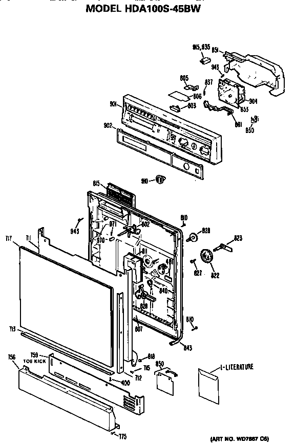 Front/control panel