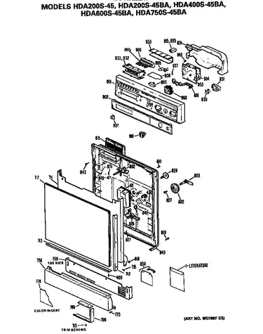 Front/control panel