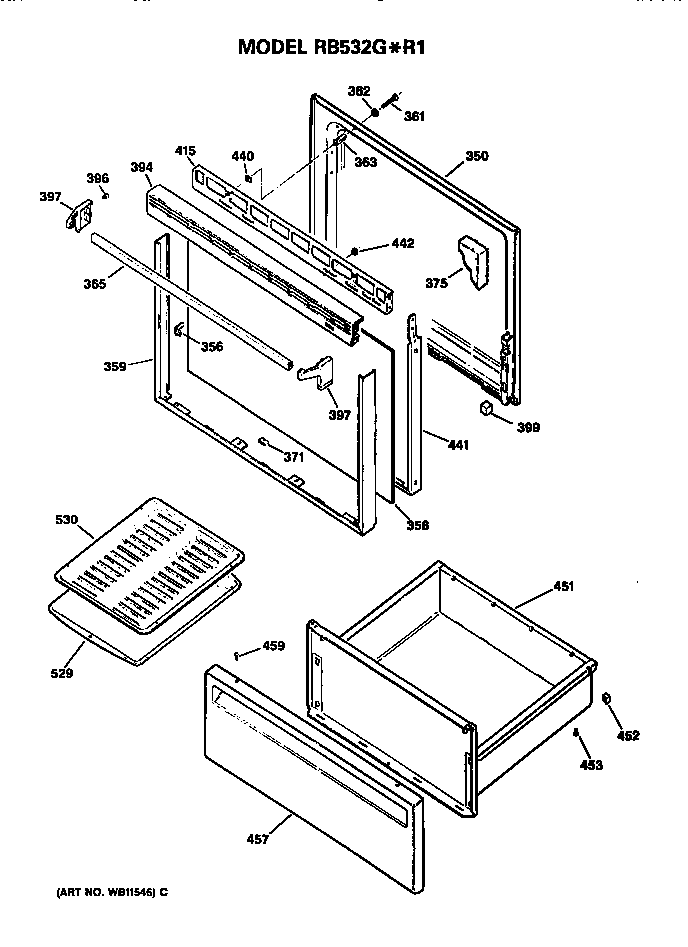 Door and drawer