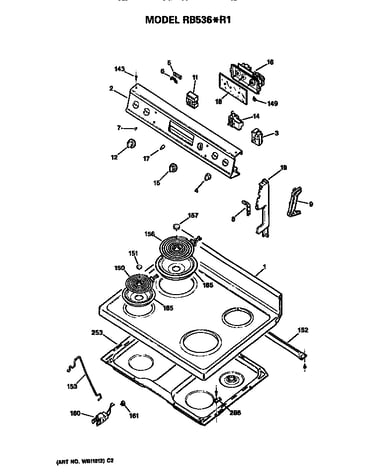 Control and cooktop