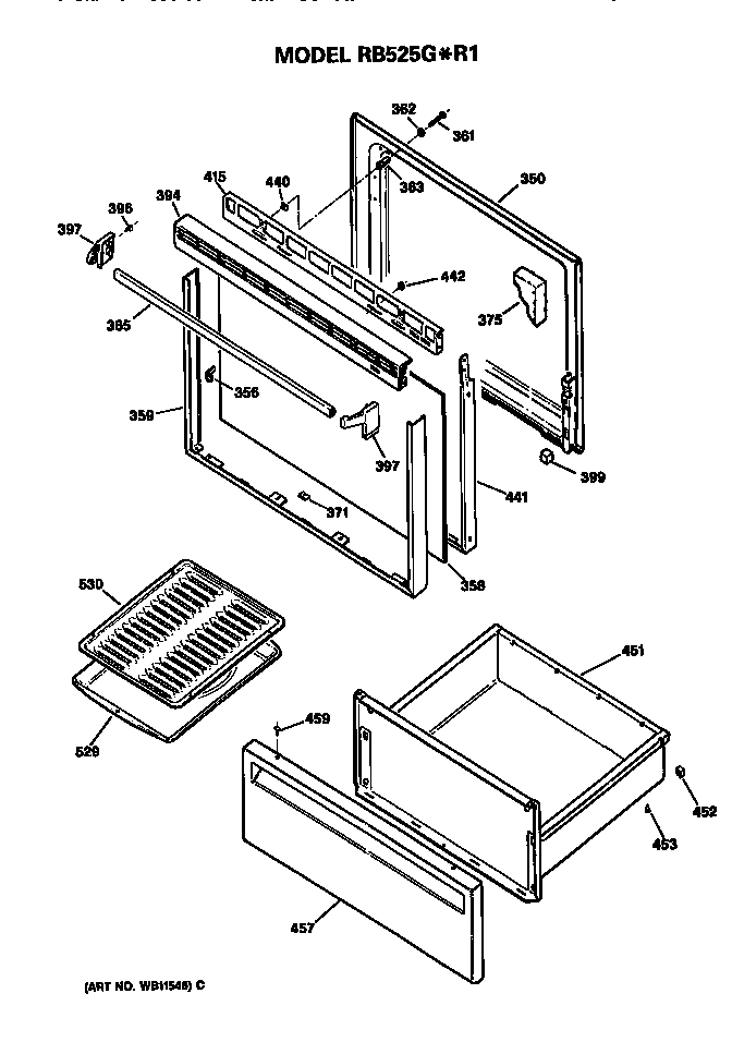 Door and drawer