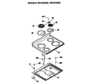 Hotpoint RB757GN2 cooktop diagram