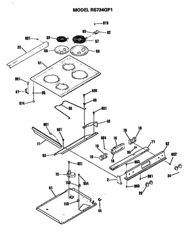 Control and cooktop