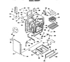 Hotpoint RS504P1 cabinet parts diagram