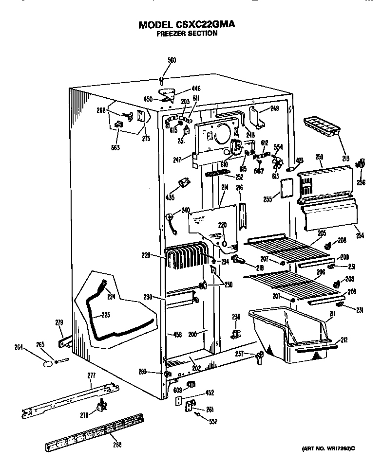 Freezer section