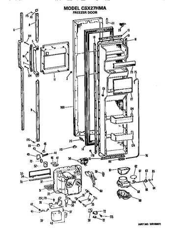 Freezer door