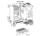 Hotpoint CTXY16EPDRWH cabinet parts diagram