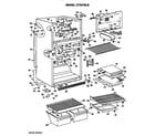 Hotpoint CTX21ELBRAD cabinet parts diagram