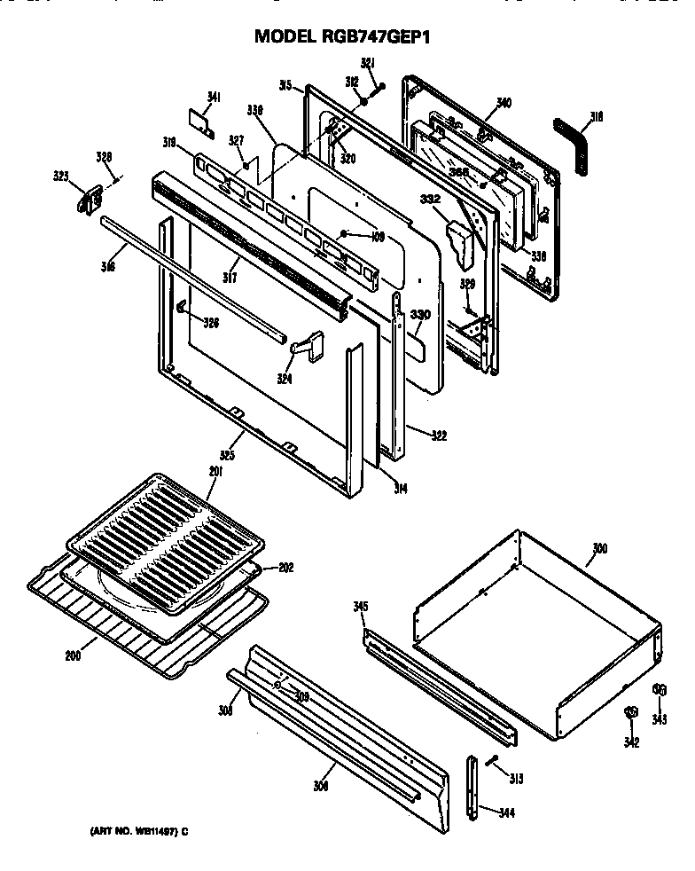 OVEN DOOR