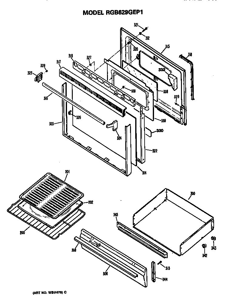 OVEN DOOR