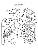 Broiler and oven burner section