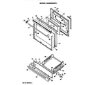 Hotpoint RGB529GEP1 oven door diagram