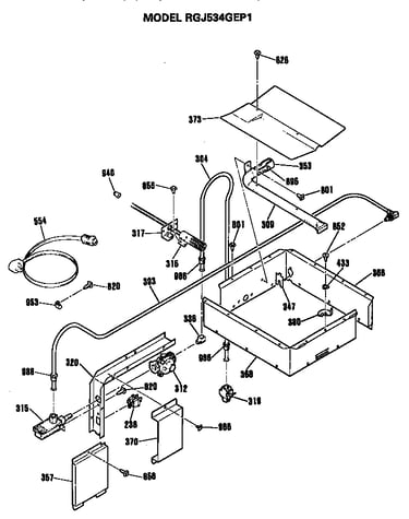 Broiler and oven burner section
