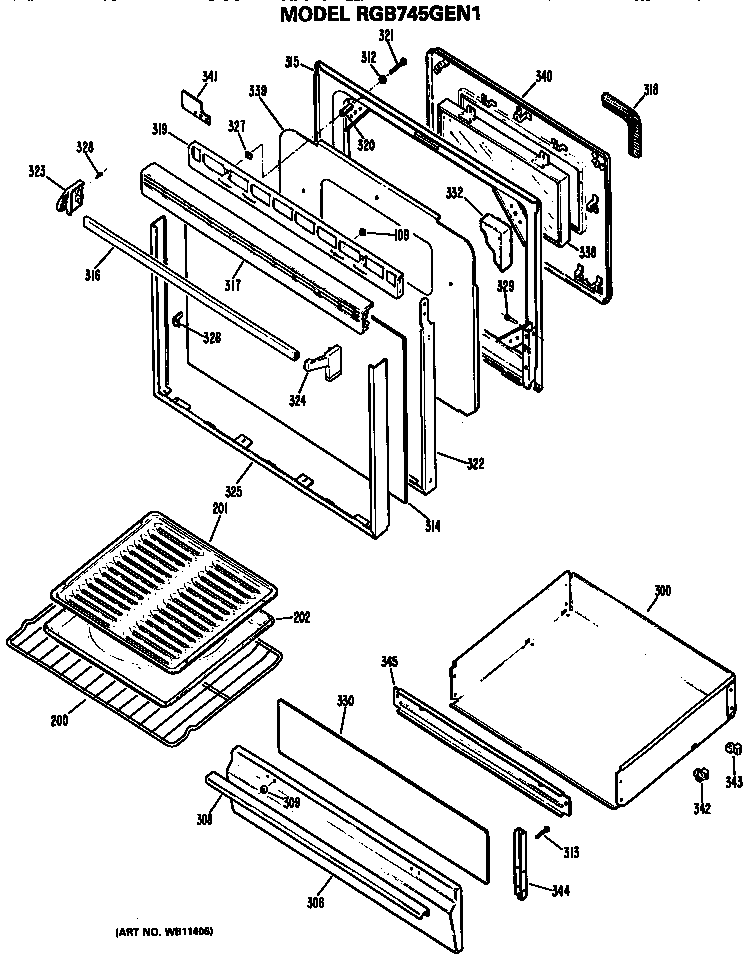 OVEN DOOR