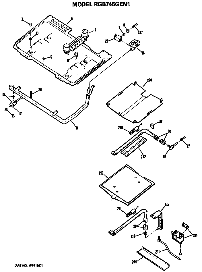 Burner section