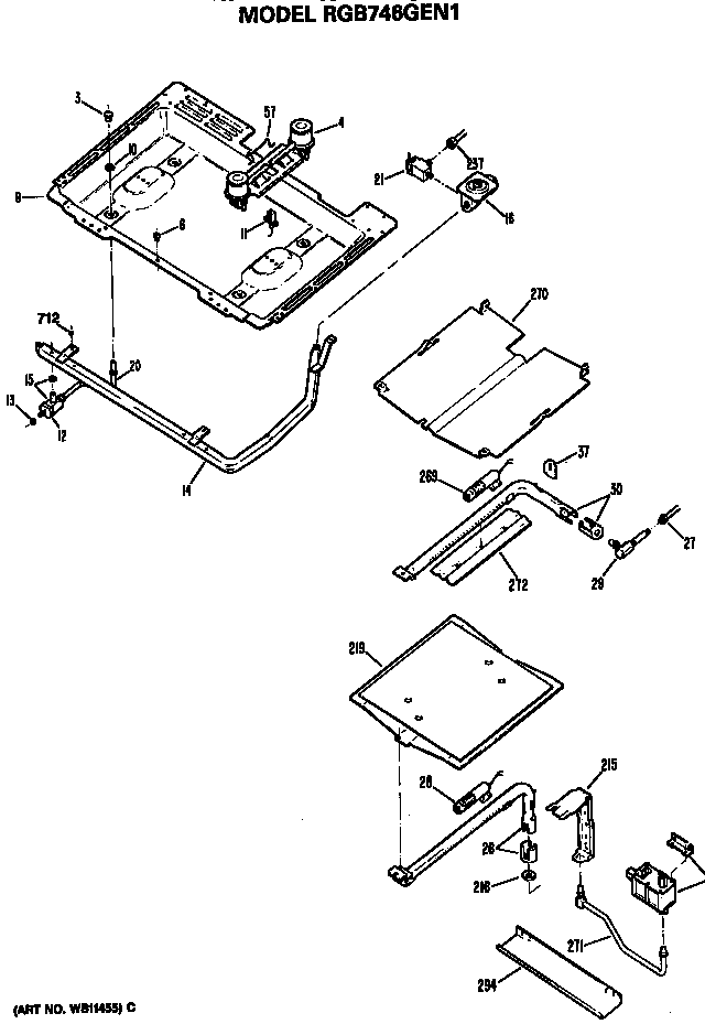 Burner section