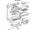 Hotpoint CTX18GLBRAD cabinet parts diagram