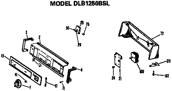 CONTROL PANEL DLB1250BSL ONLY