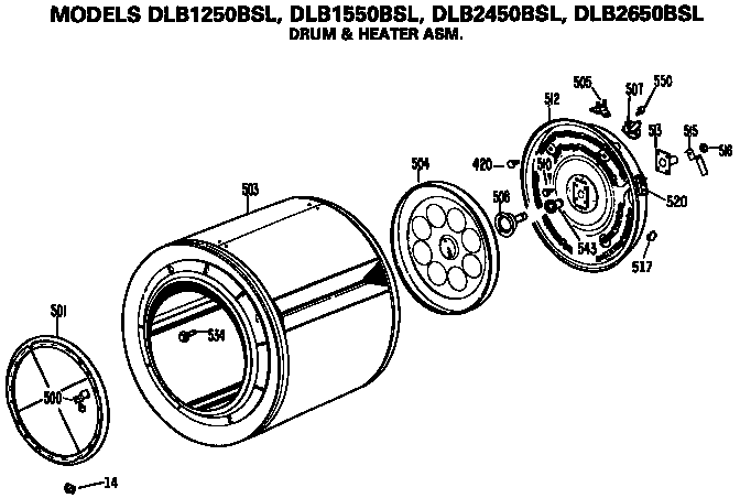 DRUM AND HEATER ASSEMBLY