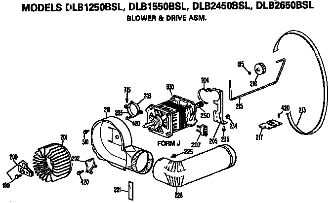 BLOWER AND DRIVE ASSEMBLY