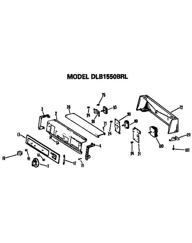 Control panel dlb1550brl only