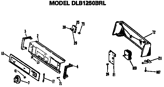 CONTROL PANEL DLB1250BRL ONLY