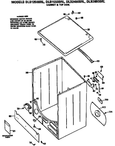 Cabinet and top