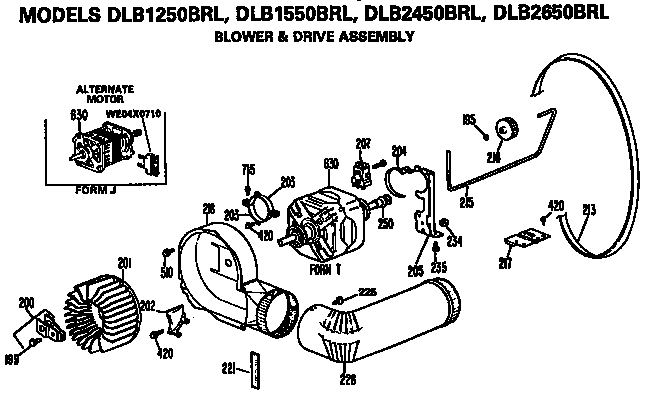 BLOWER AND DRIVE ASSEMBLY