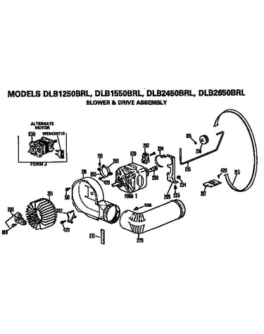 Blower and drive assembly
